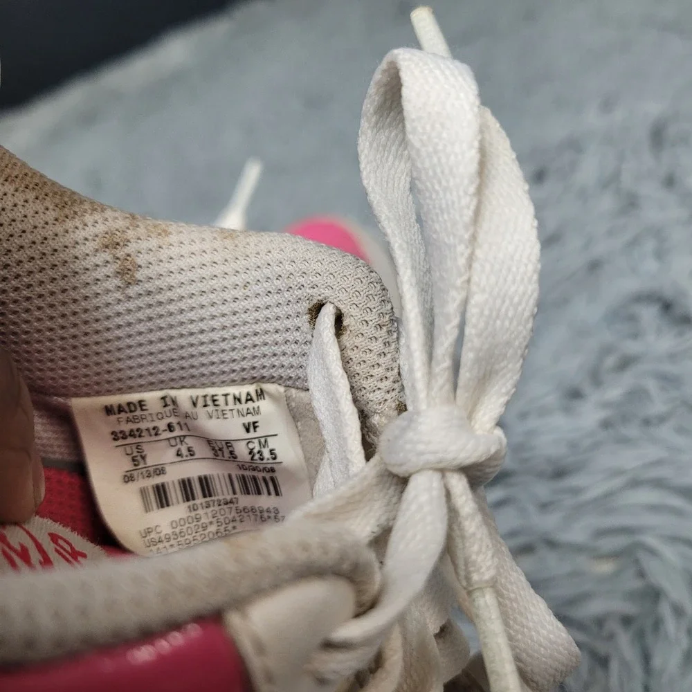 Nike Shoes Girls 5Y Air Force 1 Low LE Pink White Valentines Low Top Lace‎ Up